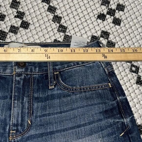 Hollister Womens Denim Cutoff Shorts W25 Size 1 Distressed Frayed Hem Blue - Picture 8 of 10